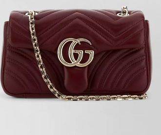 Gucci small marmont nappa leather shoulder bag
