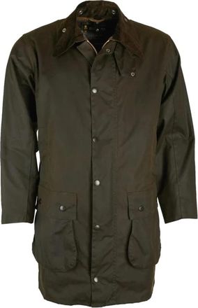 Barbour Classic Northumbria Waxed Jacket Olive - Heren - Zomerjassen - Groen - 2XL - Katoen - Jassen