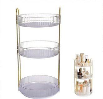 OEM Estante Para Cosm&eacute;ticos, Estante Giratorio De 360 Grados Para Cosm&eacute;ticos, Ba&ntilde;o/dormitorio (transparente)
