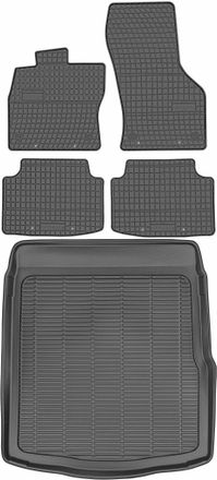 OEM Volkswagen Passat B8 Sed&aacute;n A Partir De 2014 Set - Alfombrillas De Goma Para Coche + Alfombrilla Para Maletero