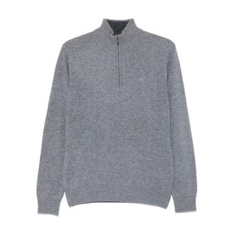 Hackett Lambswool Fzip Gebreid Vest - Heren - Truien - Grijs - Maat: XL Wol
