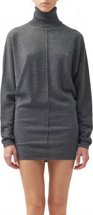 Lisa Yang Ellinora Long Sleeve Mini Dress In Graphite