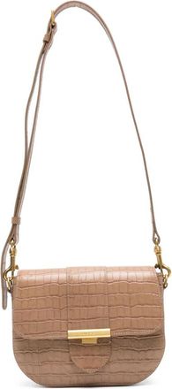 Lancaster Croc-effect Cross Body Bag - Dames - Schoudertassen - Beige - ONE Size - Leer - Tassen