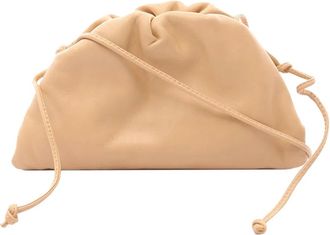 Bottega Veneta Borsa a tracolla The Mini Pouch in pelle di agnello 2012-2025 - Marrone