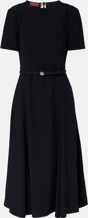 Gucci Double G belted midi dress