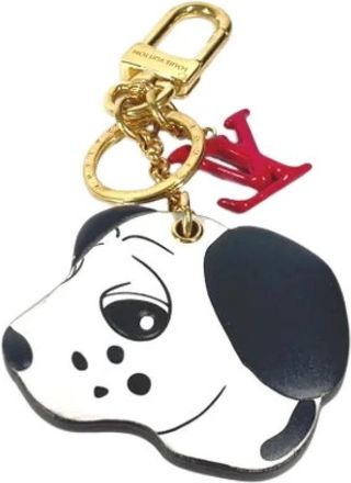 Louis Vuitton Pre-owned Sleutelhanger - Dames - Vintage Accessoires - Wit - ONE Size - Leer - Vintage