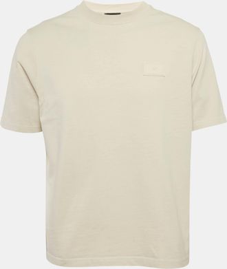 Emporio Armani Light Beige Jersey Crewneck T-Shirt