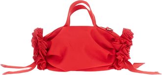 Simone Rocha Red Ribbon Rosette Top-Handle Bag