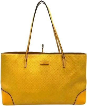 Gucci Pre-owned Tote Bags, female, Yellow, Size: ONE SIZE Pre-owned Vintage Tote Bag