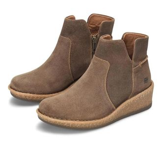B&oslash;rn Born Viv BR0062255 Boots Womens Taupe Leather Ankle Bootie ZOGG3549