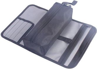 No Brand Portaherramientas Enrollable - Bolsa De Almacenamiento Plegable - Bolsa De Herramientas De Electricista De Tela Oxford - De Mano - Gris