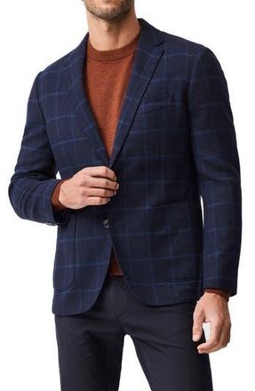Rodd & Gunn Campbell Point Windowpane Plaid Sport Coat in Midnight at Nordstrom Rack, Size Small