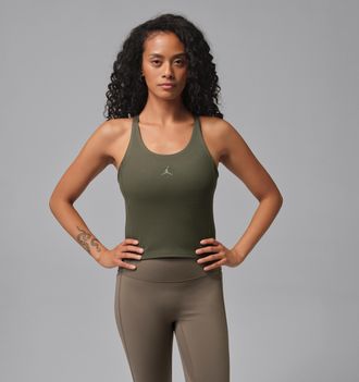 Nike Jordan Womens Jordan Sport Dri-FIT Tank Top in Green | HQ8905-325