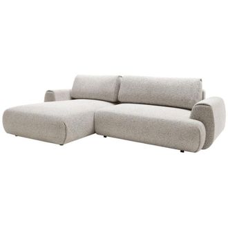 Vente-Unique Vente-unique - Divano letto angolo a sinistra in Tessuto testurizzato Grigio - monelia