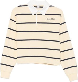 Sporty & Rich Striped Polo Shirt