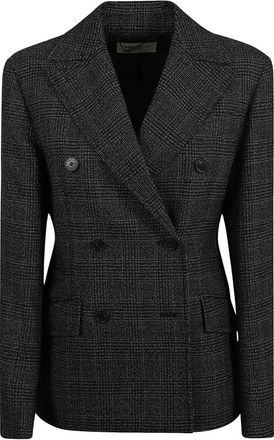 Max Mara Occhio Blazer - Dames - Blazers - Grijs - L - Wol - Jassen