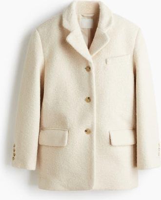 H&M Single-breasted Blazer in Light Beige at Nordstrom, Size Xx-Small