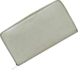 Celine Pre-owned Vintage Long wallet (bi-fold) - Dames - Vintage Accessoires - Grijs - ONE Size - Leer - Vintage