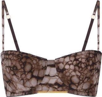 Elisabetta Franchi Tops, Dames, Bruin, XS, Tule, Cady Bra