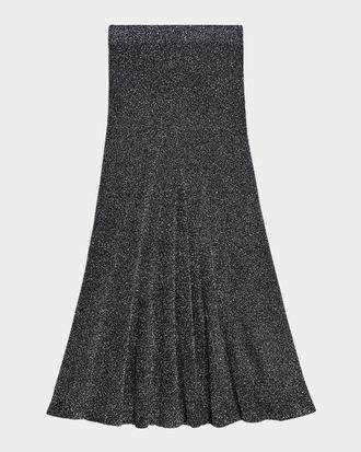 Helmut Lang Sparkly Lurex Maxi Skirt