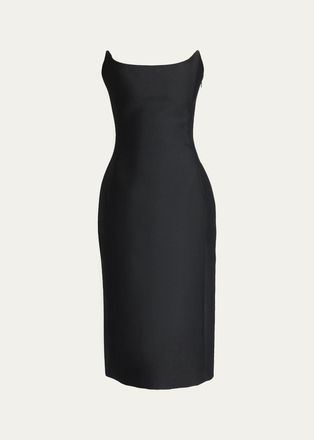 Balenciaga Bustier Midi Dress