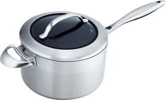 Scanpan CTX 4 Quart Saucepan with Lid, Stainless Steel