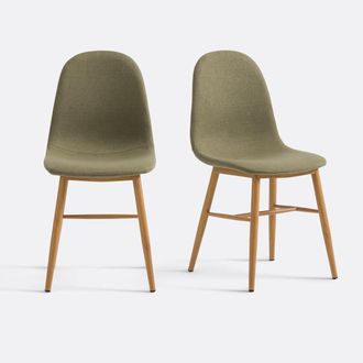 La Redoute Interieurs Set van 2 stoelen, geweven stof, Polina