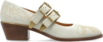 Chlo&eacute; Susan Pumps met Hak - Dames - Pumps - Beige - 40 EU - Leer - Schoenen