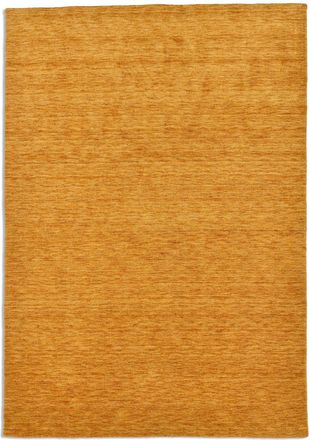 THEKO Alfombra tejida a mano en lana virgen - dorada - 190x250 cm