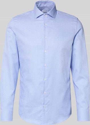 Seidensticker Slim Fit Business Hemd aus Baumwolle mit Kentkragen in Royal, Größe 38