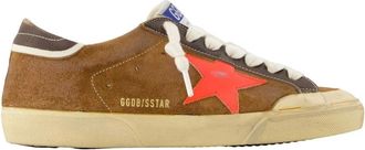 Golden Goose Sneakers, male, Brown, Size: 10 US Super-Star Sneakers