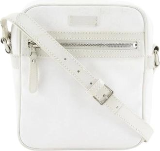 Gucci Pre-owned Cross Body Bags, female, White, Size: ONE SIZE Pre-owned GG Imprime PVC Shoulder Bag