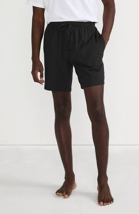 Lands End Knit Jersey Pajama Shorts in Black at Nordstrom, Size Xx-Large