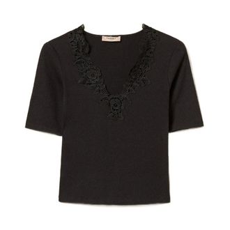 Twinset Donna, Camicette, Nero, M, new