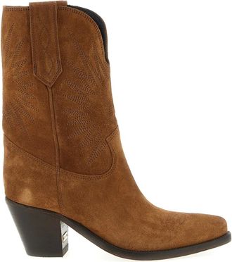 Golden Goose Schoenen, Dames, Bruin, 37 EU, Leer, Low Wish Star Boots