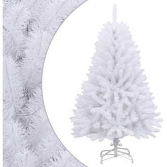 vidaXL Rbol De Navidad Artificial Con Bisagras Y Soporte Blanco 150cm Vidaxl