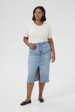 Kaffe Curve Denim rok Regular fit Light Blue Denim