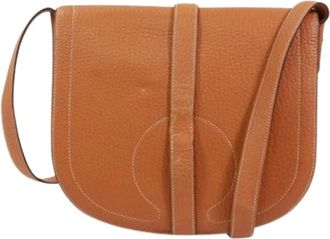 Herm&egrave;s Pre-owned Vintage Shoulder Bag - Dames - Vintage Schoudertas - Bruin - ONE Size - Leer - Vintage
