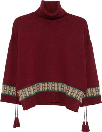 Etro Jersey - Dames - Coltruien - Rood - 3XS - Truien & Vesten