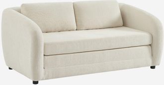 Sweeek Sof&aacute; Cama Convertible Con Tejido Chenilla, 2 Plazas