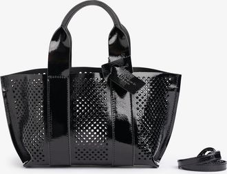 Pedro Garcia Small tote in black patent leather | the mini perfed | SS26