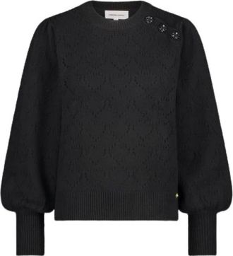 Fab By Fabienne Chapot Fabienne Chapot, Truien & Vesten, Dames, Zwart, M, Katoen, Hart Gebreide Trui Diana Stijl