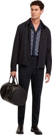 Ted Baker Danlibe-overhemd met argylepatroon voor heren (Marine)
