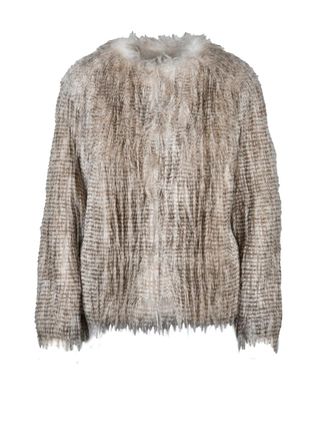 Twin-Set Grey Polyester Eco Coat