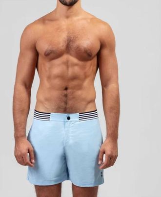 Ron Dorff Urban Pull-On Swim Shorts In Morning Blue