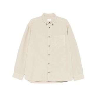 A.P.C. Casual Shirts, male, Beige, Size: S Mateo Shirt