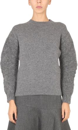 Jil Sander Textured Grey Knit Sweater