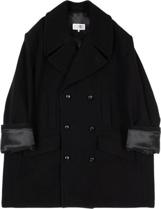 Maison Margiela Wollen jas - Zwart