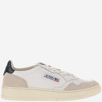 Autry White Blue Lace Up Sneakers