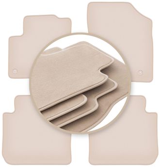 OEM Alfombrillas Beige Premium Para Citro&euml;n C3 Picasso Minivan 2008-2017